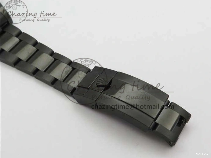 MiroTime 0901 EasyCare Yacht-Master 116622 DLC VRF Best Edition Black Dial on DLC Bracelet VR 2918